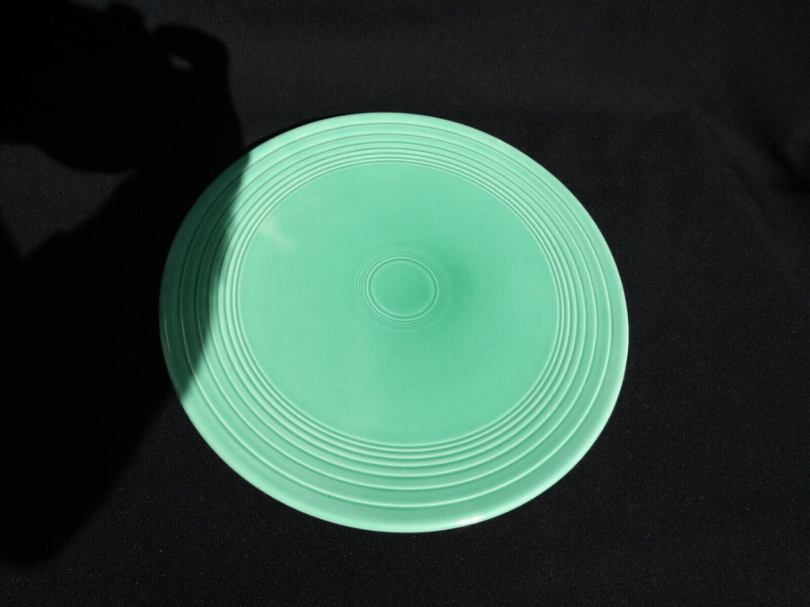 RARE Vintage (1936-37) Fiesta Light Green Cake Plate Very Good Used Condition