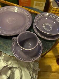 Fiestaware Fiesta Retired LILAC 5 Piece Place Setting