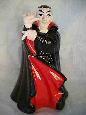 FITZ & FLOYD COUNT DRACULA VAMPIRE COOKIE JAR CANDY JAR  HALLOWEEN COOKIE JAR