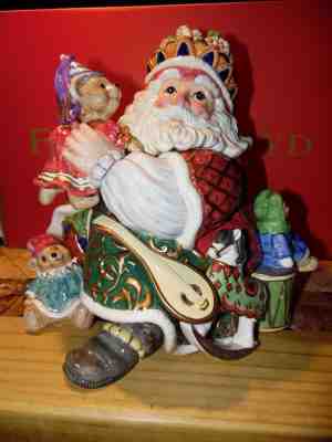 FITZ FLOYD CHRISTMAS COURT COOKIE JAR