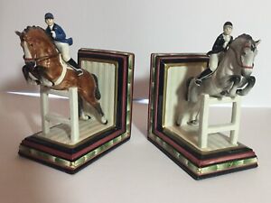 Fitz & Floyd Equestrian Bookends