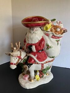 Fitz & Floyd Southwest Santa on Burro Cookie Jar