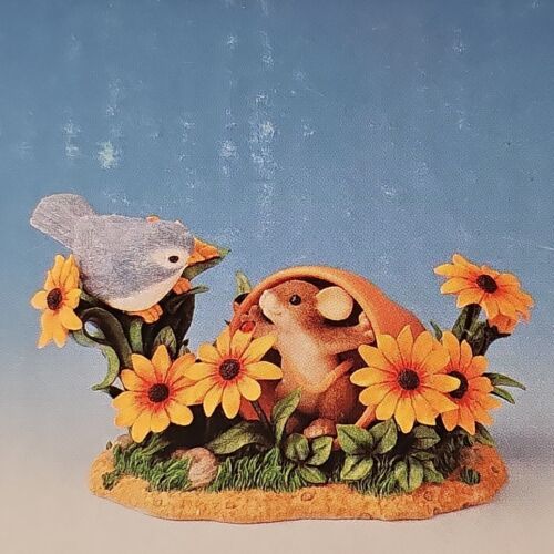 Charming Tails 2001 Fitz And Floyd  "Come Out And Play" 888/105 NEW in Box