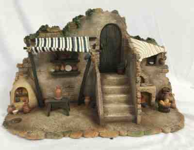 Fontanini Nativity ~ Lighted POTTERY & BAKERY Shop #54638 ~ 5" Nativity IN BOX