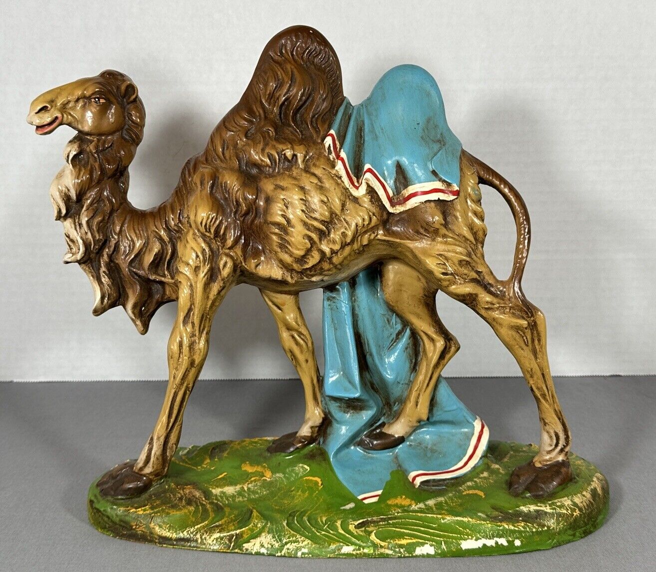 Large Fontanini Italy Standing Camel Paper Mache 12" Scale Hand Painted READ