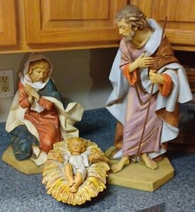 New   27 INCH SCALE HOLY FAMILY NATIVITY SET BABY JESUS MARY JOSEPH