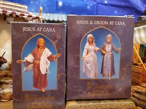 FONTANINI BRIDE & GROOM AT CANA JESUS AT CANA  SET 5" Collection HEIRLOOM  RARE