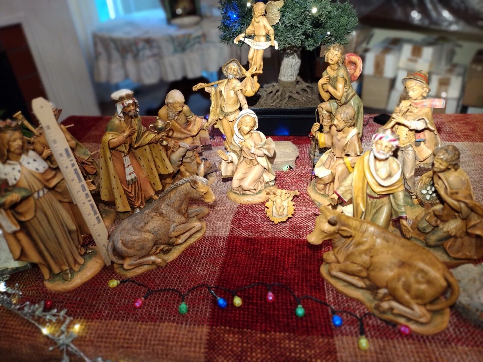 SALE!!!!Vintage Fontanini 12" HOLY FAMILY- from 1983 15 pieces! Free shipping!