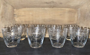 Fostoria Navarre Double Old Fashioned  Tumblers HTF (8)