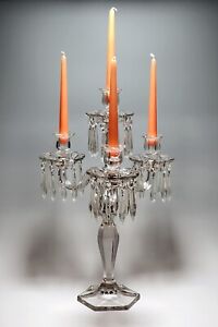 Rare - Fostoria Glass Company #24 Candelabra. Circa 1909-24.