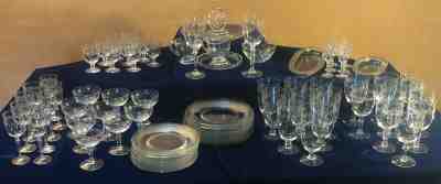 Fostoria Holly Pattern 9 Place Setting