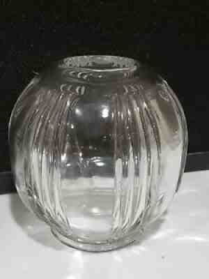 HTF Fostoria Glass Sunray Centerpiece Rose Bowl Vase Elegant Glass