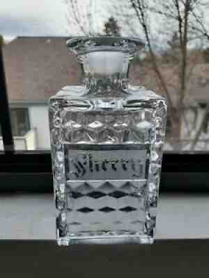 Vintage Fostoria American Etched Sherry Bottle (No Stopper)