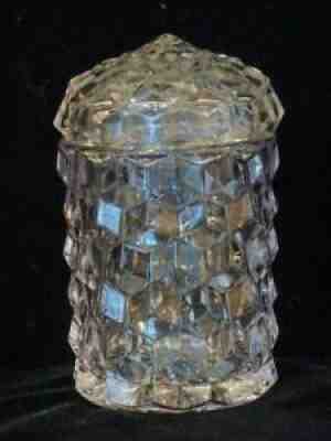 Fostoria American Pickle (Jam) Jar & Glass Lid (Seligson #214 Rarity 2)