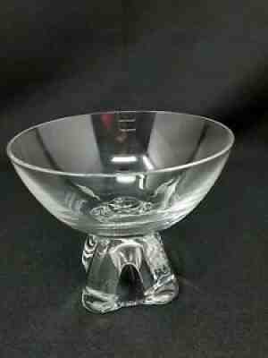 Mid Century Fostoria Capri Clear Champagne Glass (11) Water Goblets & Riedel Car