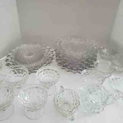 Lot of 29 VTG Fostoria American Clear Glass Glassware FREE SHIPPING