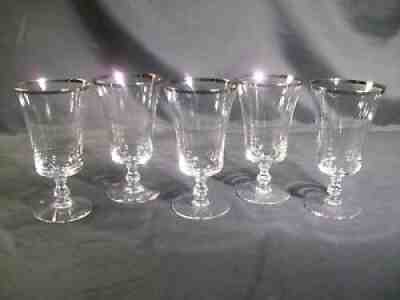 Fostoria Sheffield Iced Tea Glasses Set of 5