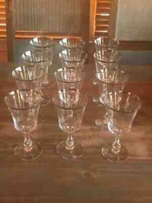 Fostoria Sheffield Crystal Water Service for 12