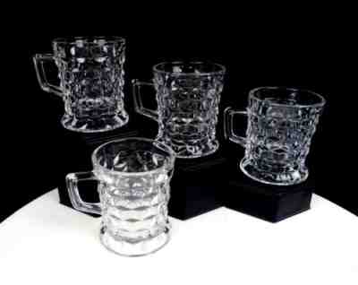 Fostoria American Glass #2056 Vintage 4 Piece 3 1/4