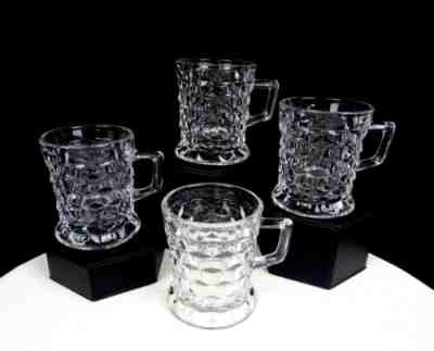 Fostoria American Glass #2056 Vintage 4 Piece 3 1/4