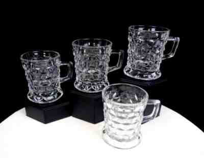 Fostoria American Glass #2056 Vintage 4 Pc 3 1/4