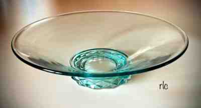 FOSTORIA #2430 Lot of 5 pieces: 3-11" Bowls, 8"Topaz Vase, Candy w Cover w etch