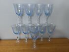 RARE 10-pc Fostoria Navarre Blue Azure Water Goblets 7 1/2