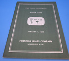 FOSTORIA GLASS 1936 Catalog Price List Original 68 Pgs Master Etching Patterns +