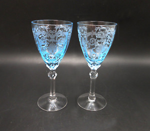 HOLD natw - 6 Fostoria Versailles 3 oz Wine Liquor Glass  5.5” Size 5098 Azure