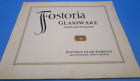 FOSTORIA GLASS Vintage Original 1921 CATALOGUE Useful Ornamental 64 Pages