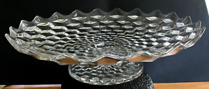 Fostoria American 16 1/2 INCH  footed Salver / Shallow Bowl