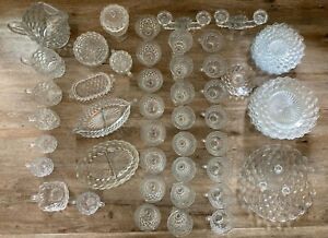 Vintage Fostoria American clear glassware- Large Lot!