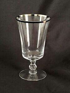 Sheffield Tea Glass by FOSTORIA (***Set of 8***) Platinum Rim