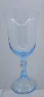 New ListingFOSTORIA GLASS #6149 MAYPOLE Pattern Light Blue Water GOBLET Produced 1982 Only