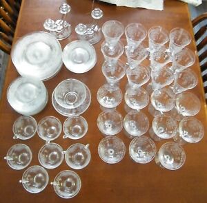 62 Piece Fostoria Romance Dinnerware Set 8 Place Settings Plus See Details Below