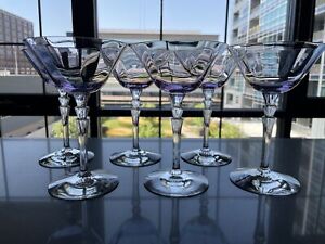 Wisteria Champagne/Tall Sherbert 6 1/8" 6 oz Fostoria Glass Company, Blank 5099