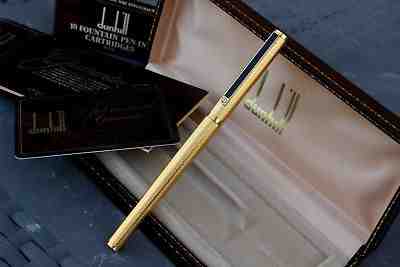 DUNHILL Gemline- Fountain PEN -14K GOLD NIB-80's-NEW (NOS)BOX/Papers (Montblanc)