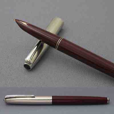 51 1970s Mint! Rare RAINBOW 202 Fountain Pen Maroon Barrel 61 Style 