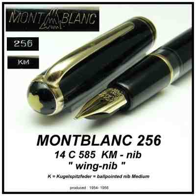 1950's montblanc 256 万年筆 その名は256／モンブラン No.256（1950