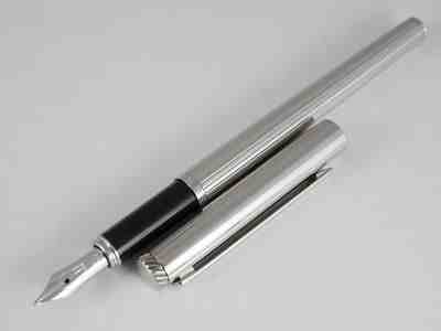 dunhill New-Gemline Silver Plated Fountain Pen M