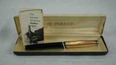 Vintage Paker 51 Fountain Ink Pen 1/10 14k Gold Filled (670)