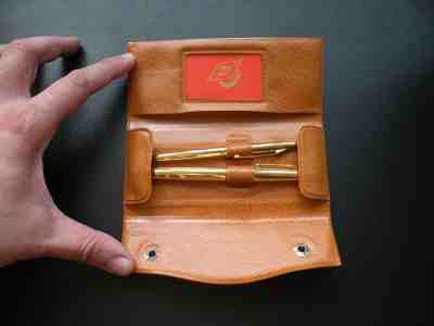 Limited Edition 2 Pens gold feather USSR Soviet 1917-1977 box manual Rare RRR