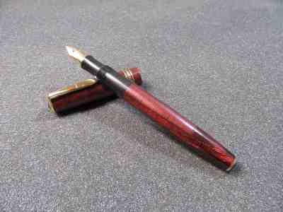 Stylo Plume BARCLAY 1305 Argent 925 Vacumatic - Plume F Ultra-flex, Vintage 1940, Tchécoslovaquie, 133mm - Occasion