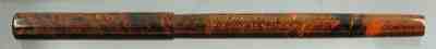 Parker jointless eyedropper fill fountain pen red/black mottled 1890s lot w31