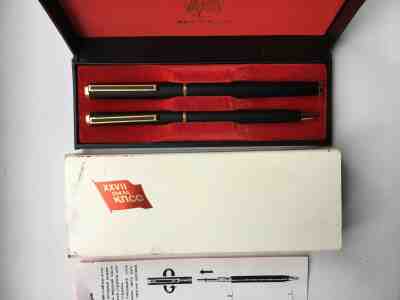 Soyuz 1986 USSR XXVII Congress of Communist Party Fountain Pens Set 14k Nib.