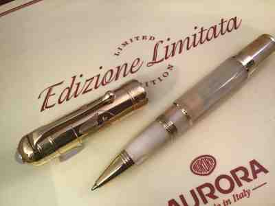 Aurora The Pope Limited Edition Rollerball Pen Papa Beato Gold $1200 Retail #364