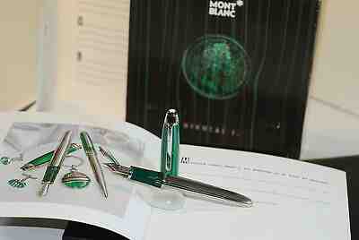 Montblanc Solitaire Malachite Platinum Plated Fountain Pen le Grand 146