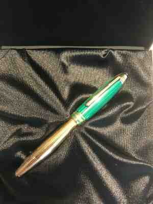 MONTBLANC 146 LeGrand NIKOLAI I MALACHITE Fountain Pen 18K Med Nib Near MINT