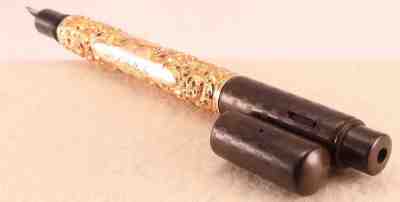 Beautiful Early Short Cap Moore Safety Fountain Pen, c1900