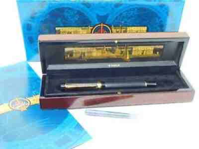 Parker Duofold Special Edition Greenwich Black Fountain pen 18k B Nib w/ box